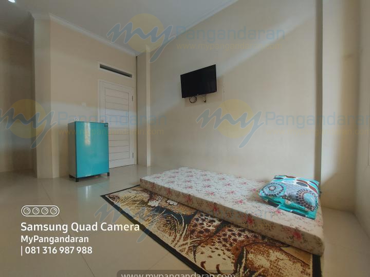 Tampilan Ruang Keluarga Pondok Alin 2 Pangandaran<br />
DI lengkapi dengan TV, Kulkas dan Free Extra Bed 1